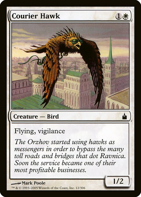 Courier Hawk — art by Mark Poole