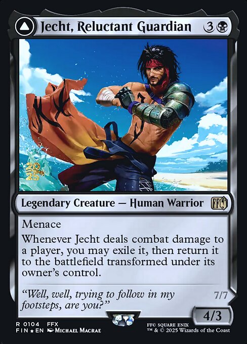 Jecht, Reluctant Guardian // Braska's Final Aeon — art by Michael MacRae
