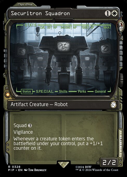 Securitron Squadron — art by Tim Brumley