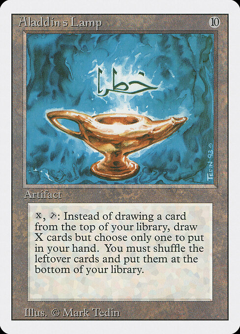 Aladdin's Lamp — art by Mark Tedin