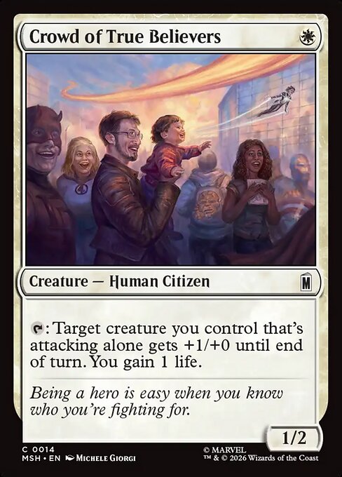 Crowd of True Believers — art by Michele Giorgi