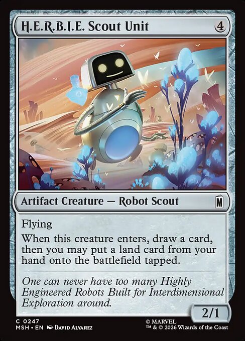 H.E.R.B.I.E. Scout Unit — art by David Álvarez