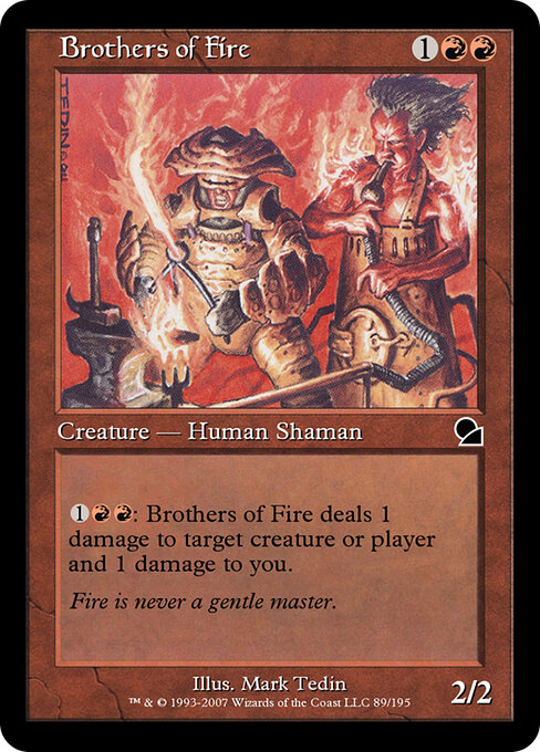 Brothers of Fire — art by Mark Tedin