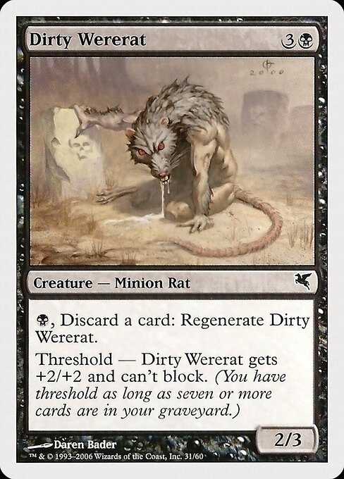 Dirty Wererat — art by Daren Bader