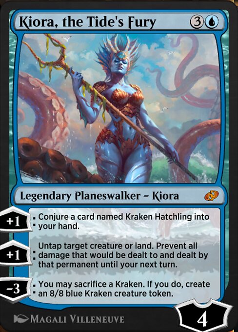 Kiora, the Tide's Fury — art by Magali Villeneuve