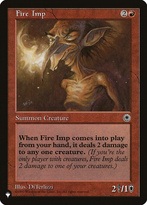 Fire Imp — art by DiTerlizzi