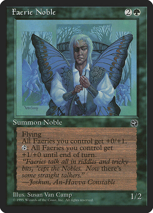 Faerie Noble — art by Susan Van Camp