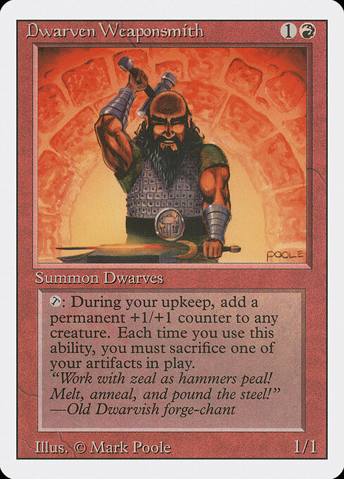 Dwarven Weaponsmith — art by Mark Poole