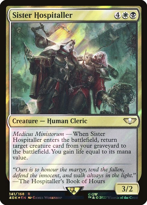 Sister Hospitaller — art by Games Workshop