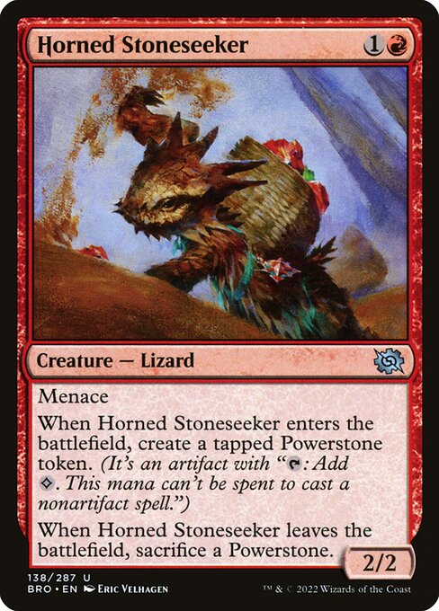 Horned Stoneseeker — art by Eric Velhagen