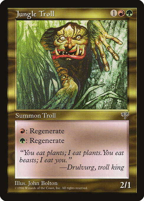 Jungle Troll — art by John Bolton
