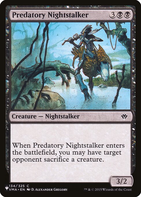 Predatory Nightstalker — art by D. Alexander Gregory