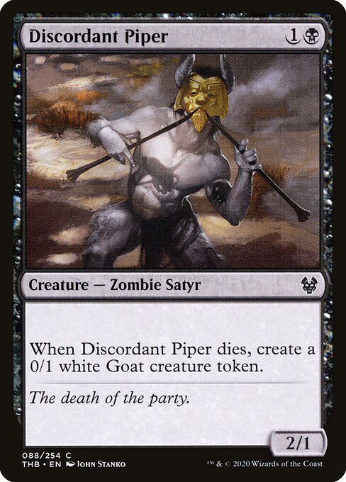 Discordant Piper — art by John Stanko