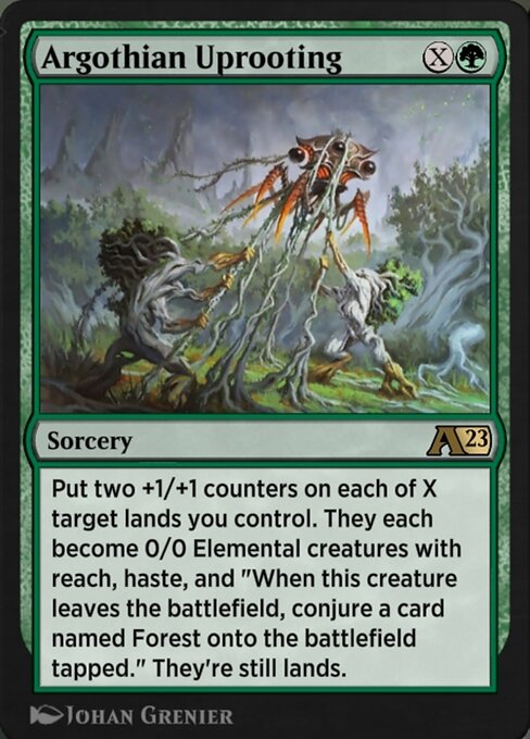 Argothian Uprooting — art by Johan Grenier