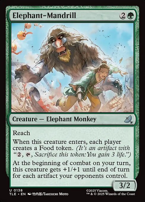 Elephant-Mandrill — art by Takeuchi Moto
