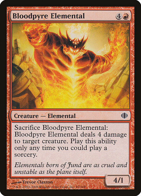 Bloodpyre Elemental — art by Trevor Claxton