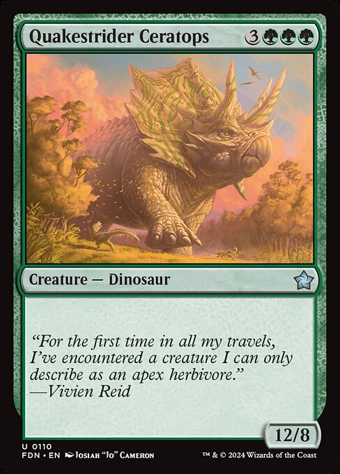 Quakestrider Ceratops — art by Josiah "Jo" Cameron