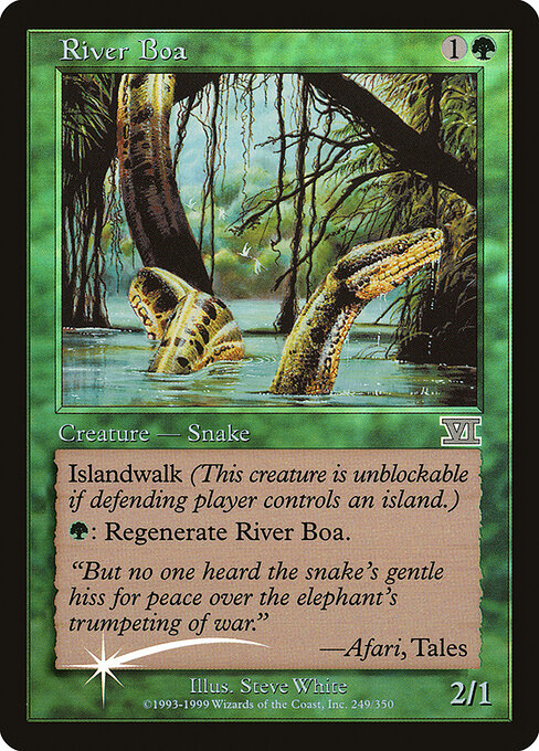River Boa — art by Steve White