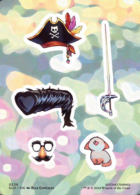 Sticker sheet — art by Rian Gonzales