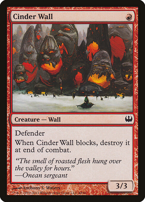Cinder Wall — art by Anthony S. Waters