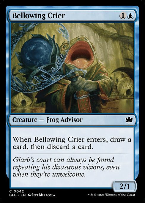 Bellowing Crier — art by Jeff Miracola