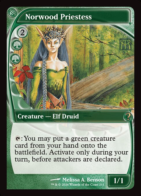 Norwood Priestess — art by Melissa A. Benson