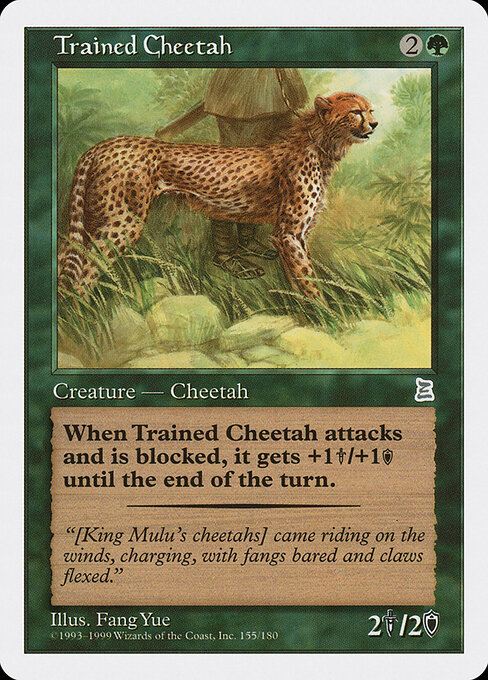 Trained Cheetah — art by Fang Yue