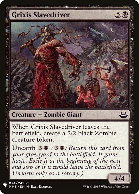 Grixis Slavedriver — art by Dave Kendall