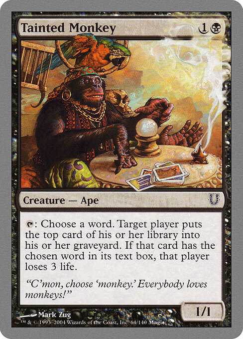 Tainted Monkey — art by Mark Zug