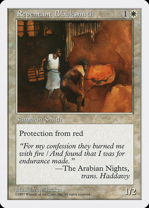 Repentant Blacksmith — art by Drew Tucker