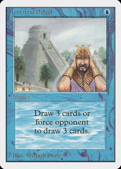Ancestral Recall — art by Mark Poole