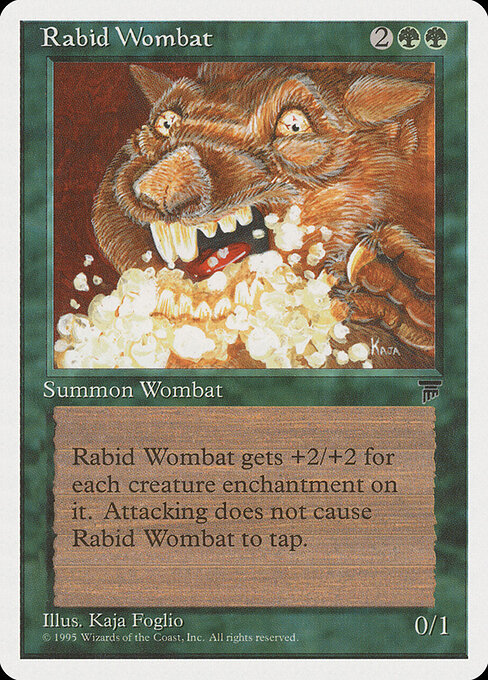 Rabid Wombat — art by Kaja Foglio