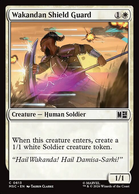 Wakandan Shield Guard — art by Taurin Clarke