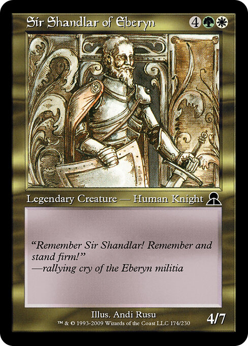 Sir Shandlar of Eberyn — art by Andi Rusu