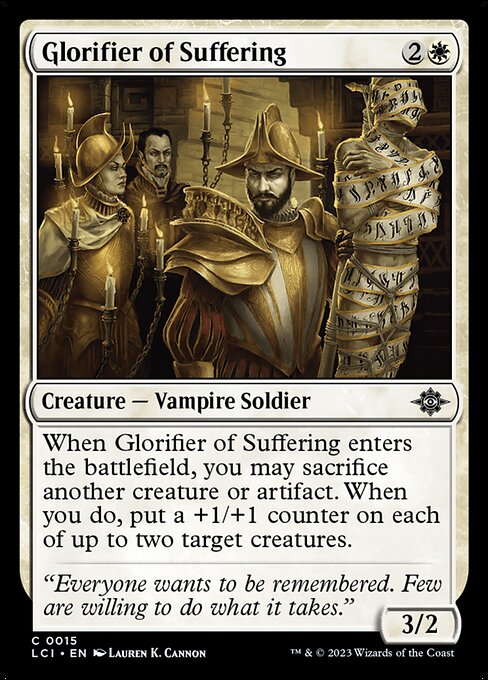 Glorifier of Suffering — art by Lauren K. Cannon
