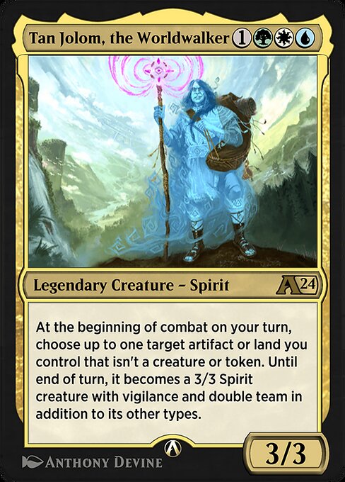 Tan Jolom, the Worldwalker — art by Anthony Devine