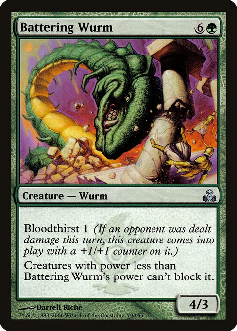 Battering Wurm — art by Darrell Riche