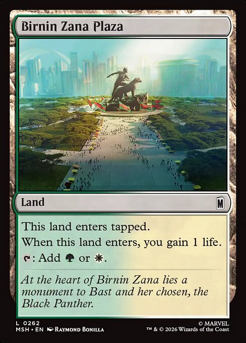 Birnin Zana Plaza — art by Raymond Bonilla