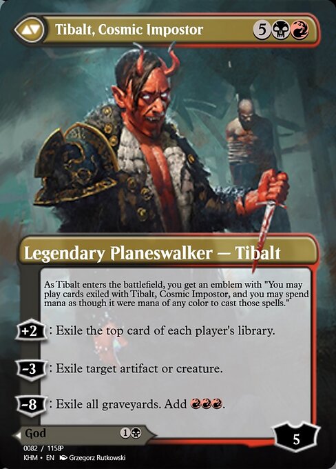 Valki, God of Lies // Tibalt, Cosmic Impostor — art by Grzegorz Rutkowski