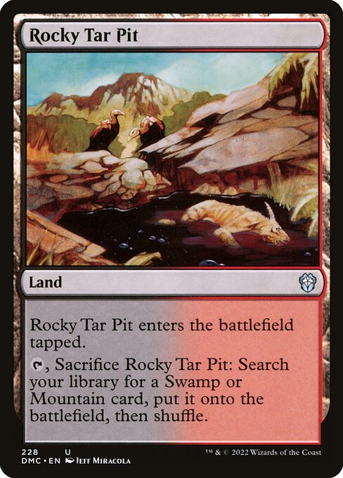 Rocky Tar Pit — art by Jeff Miracola