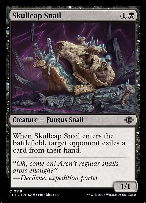 Skullcap Snail — art by Maxime Minard