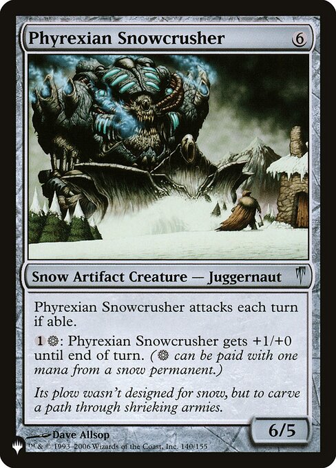 Phyrexian Snowcrusher — art by Dave Allsop
