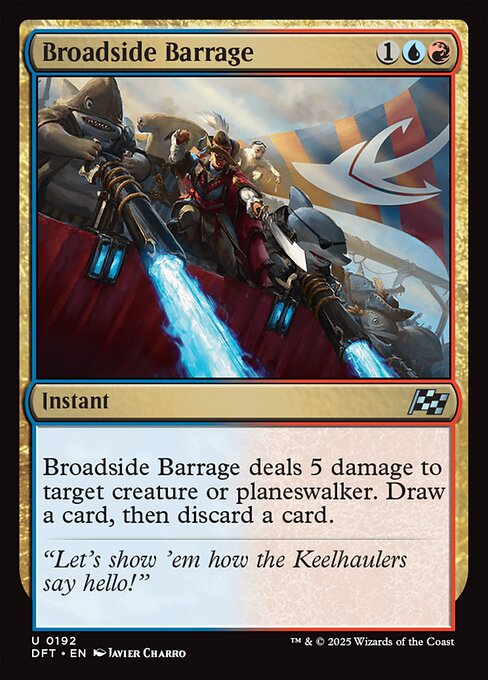 Broadside Barrage — art by Javier Charro
