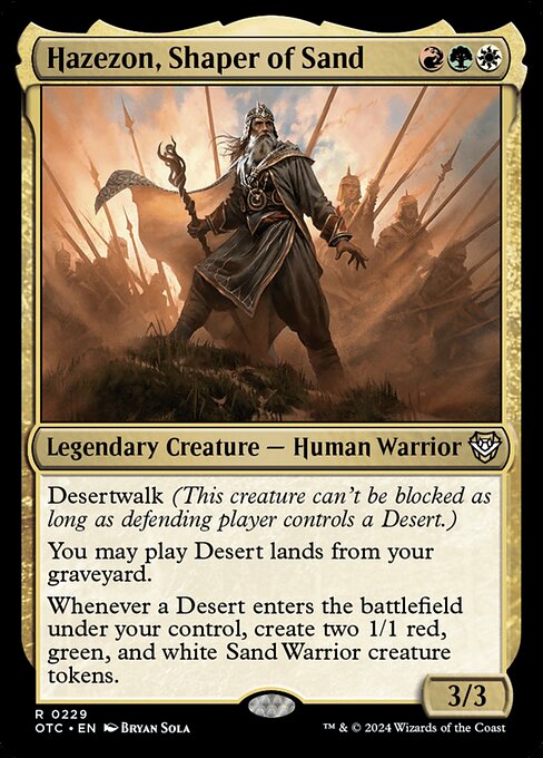 Hazezon, Shaper of Sand — art by Bryan Sola