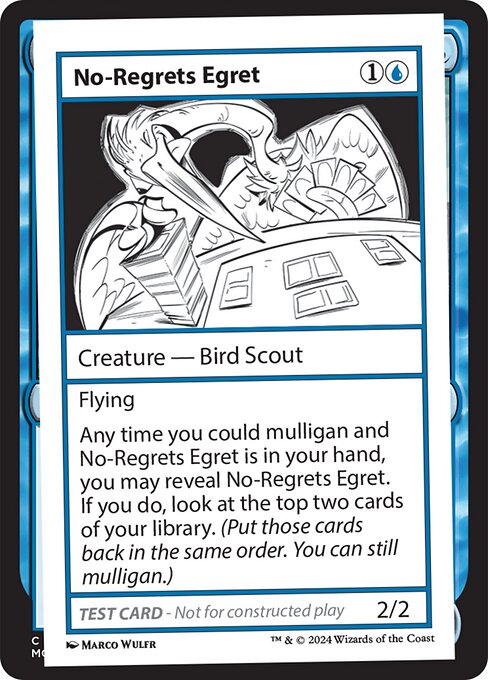 No-Regrets Egret — art by Marco Wulfr