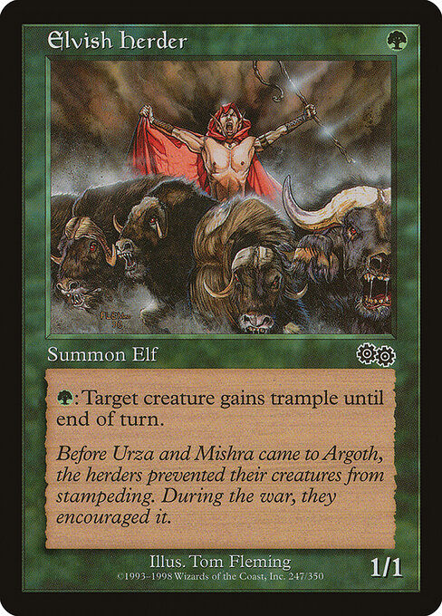 Elvish Herder — art by Tom Fleming