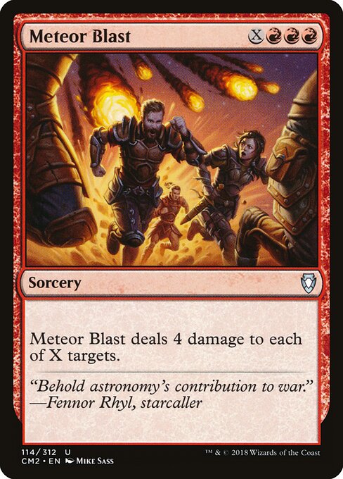 Meteor Blast — art by Mike Sass