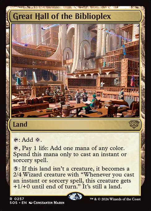 Great Hall of the Biblioplex — art by Constantin Marin