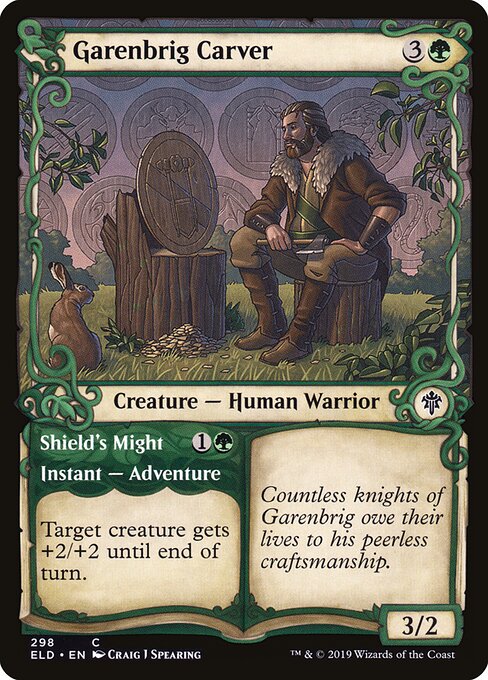 Garenbrig Carver // Shield's Might — art by Craig J Spearing