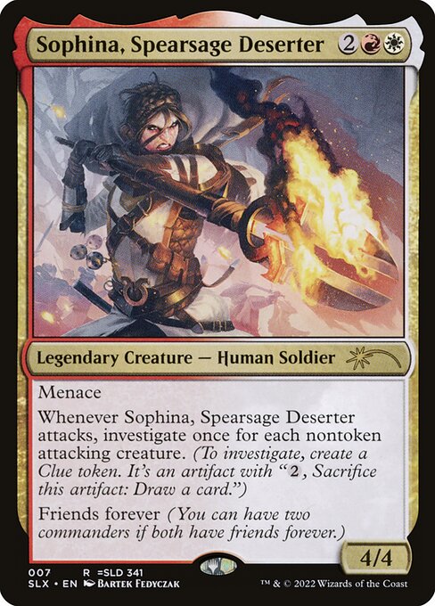 Sophina, Spearsage Deserter — art by Bartek Fedyczak